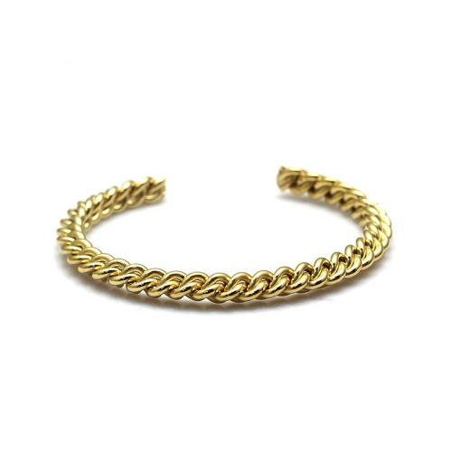 Titanium Steel Cuban Bangle