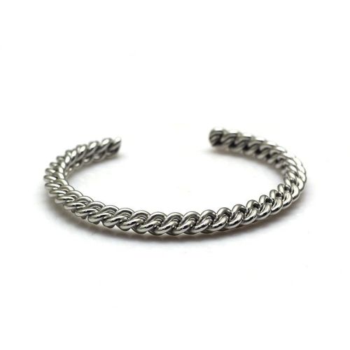 Titanium Steel Cuban Bangle