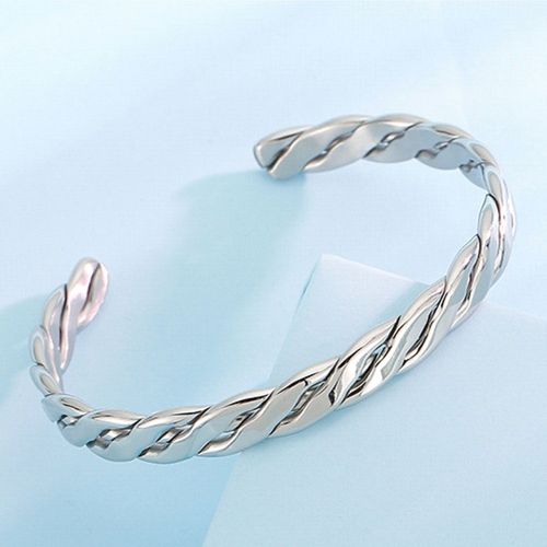 Titanium Steel Braided Bangle