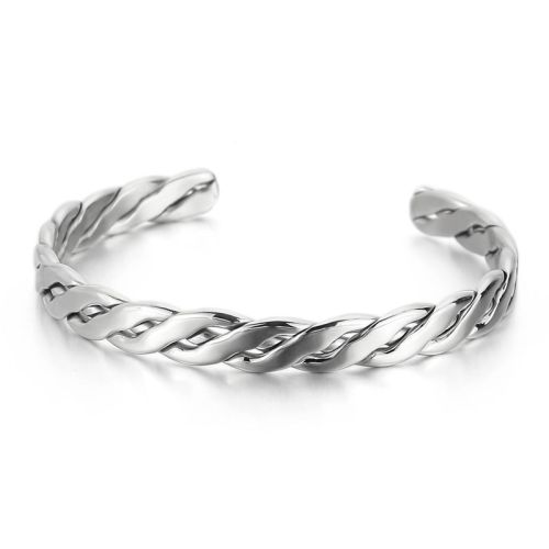 Titanium Steel Braided Bangle