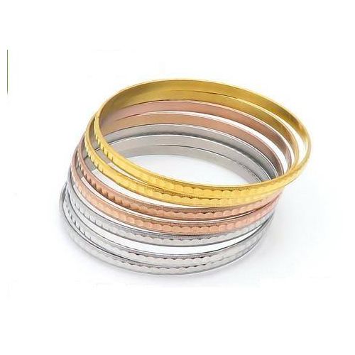 Titanium Steel Trilogy Bangle