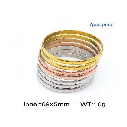 Titanium Steel Trilogy Bangle