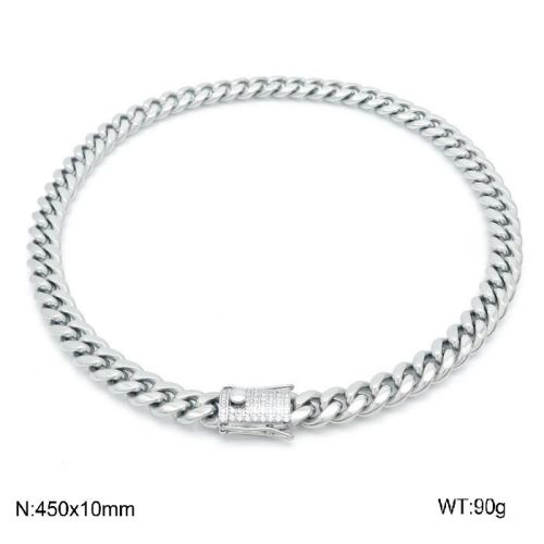 White Zircon Clasp Chain