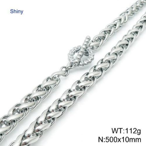 Silver S.Steel Spike Chain