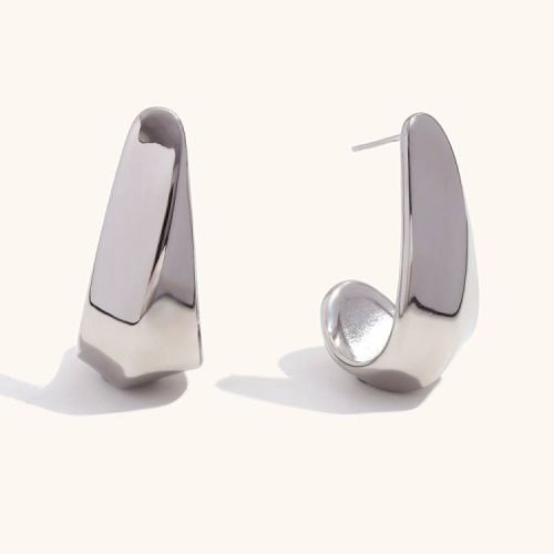 S.Steel Hoop Earrings