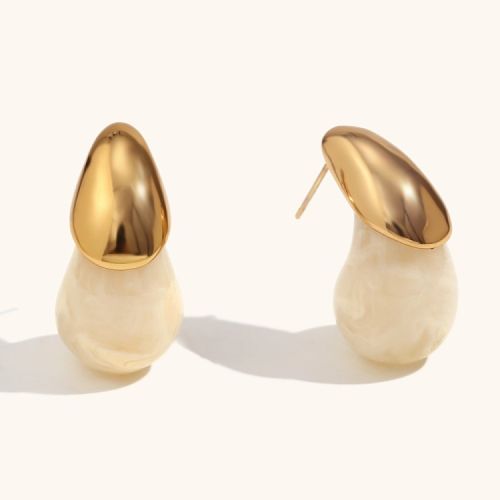 Gold S.Steel Earrings