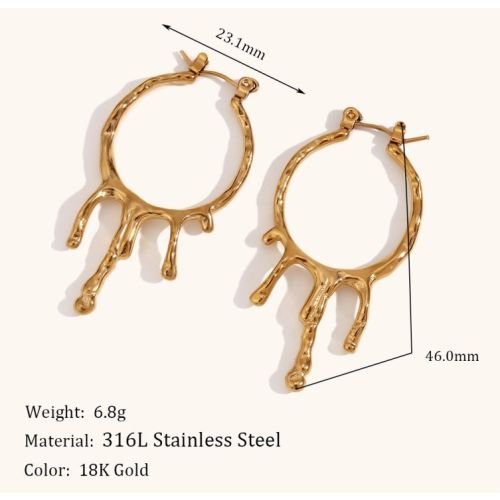 316L Steel Hoop Earrings