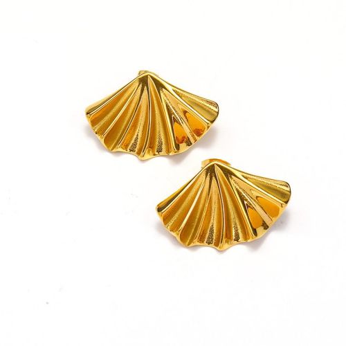 Gold S.Steel Geometric Earrings