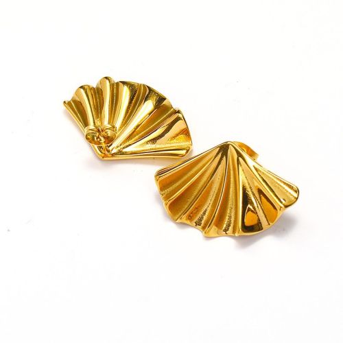 Gold S.Steel Geometric Earrings