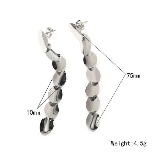 Titanium Steel Long Earrings