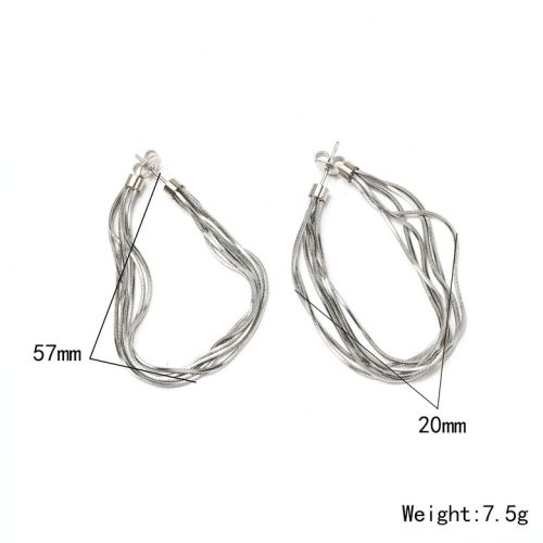 Titanium Steel Hoop Earrings