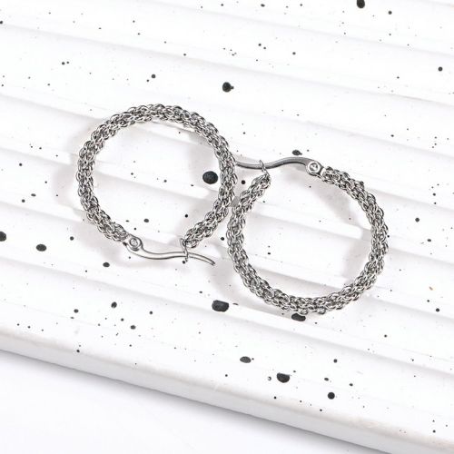 Titanium Steel Hoop Earrings