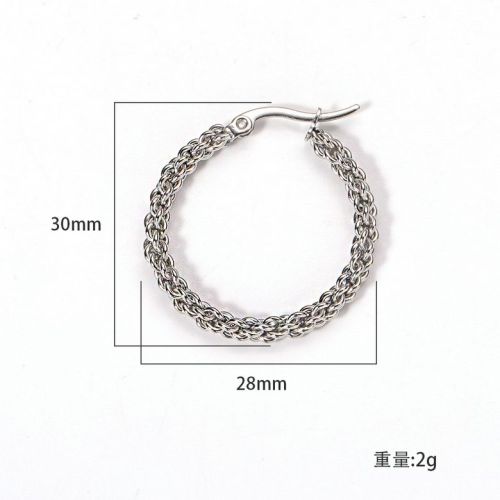 Titanium Steel Hoop Earrings