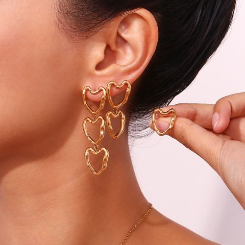 Gold 316L Steel Earrings