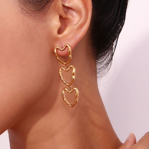 Gold 316L Steel Earrings