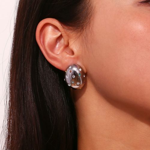 316L Steel Zircon Earrings