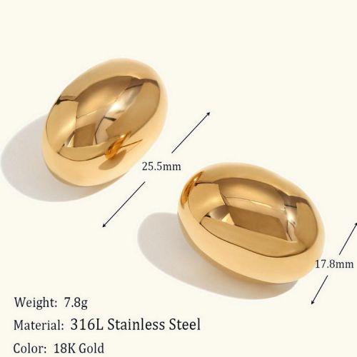 316L Steel Smooth Earrings