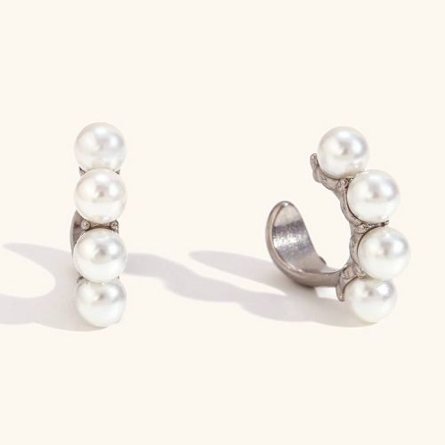 316L Steel Pearls Earrings