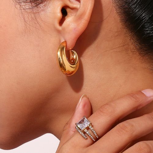 316L Steel Hoop Earrings