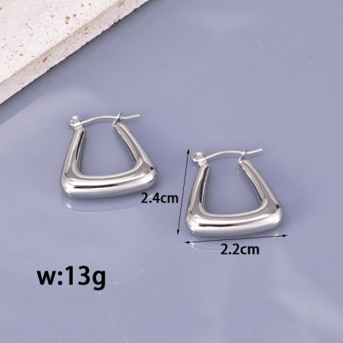 Titanium Steel Hoop Earrings