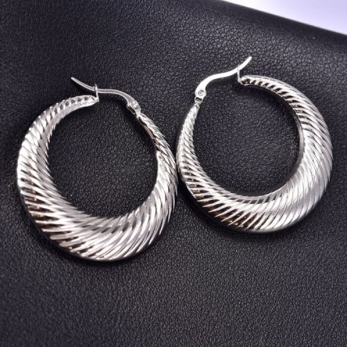 Titanium Steel Hoop Earrings