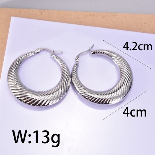 Titanium Steel Hoop Earrings