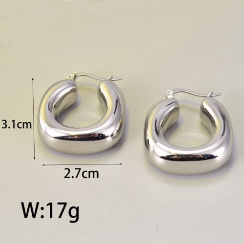 Titanium Steel Hoop Earrings