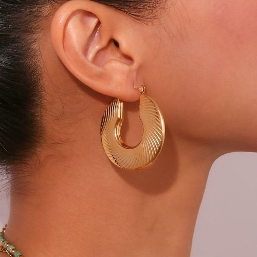 Gold 316L Steel Hoop Earrings