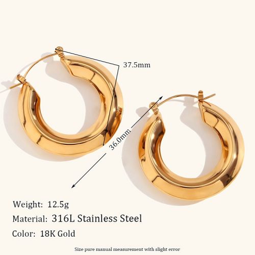 316L Steel Hoop Earrings