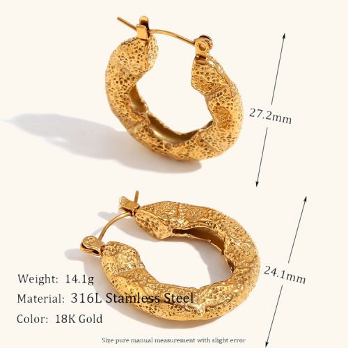 316L Steel Hoop Earrings