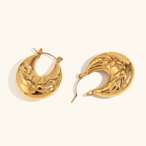 Gold 316L Steel Hoop Earrings