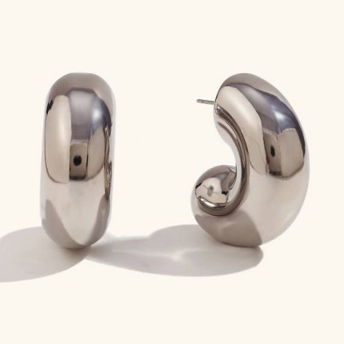 316L Steel Smooth Earrings