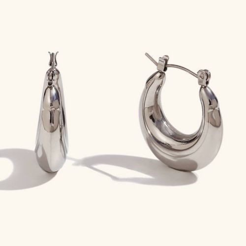 316L Steel Hoop Earrings