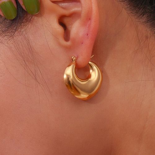 Gold 316L Steel Hoop Earrings