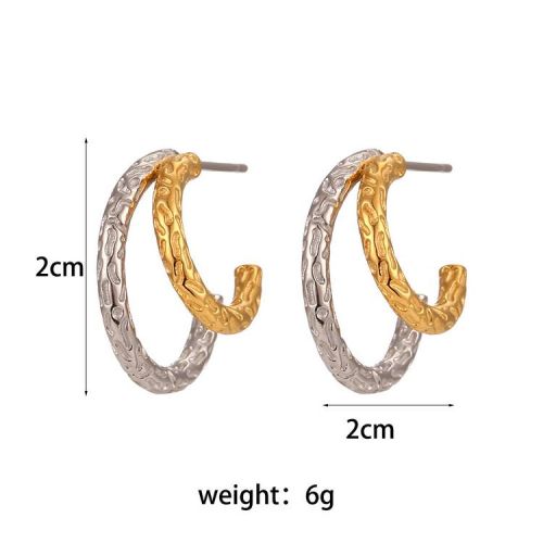 S.Steel Hoop Earrings