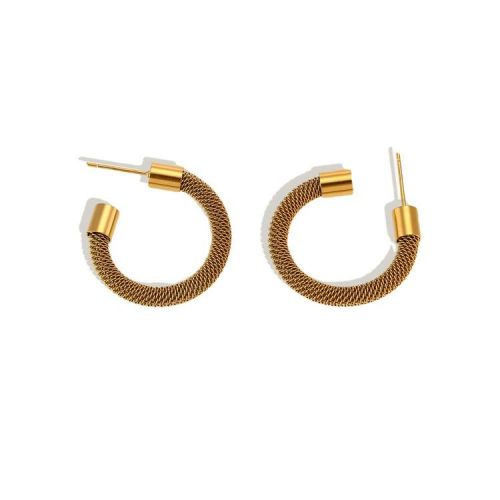 Gold 316L Steel Hoop Earrings