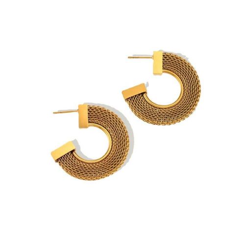 Gold 316L Steel Hoop Earrings