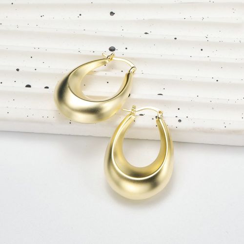 Gold Titanium Steel Earrings