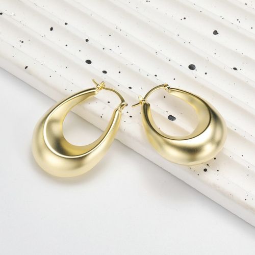 Gold Titanium Steel Earrings