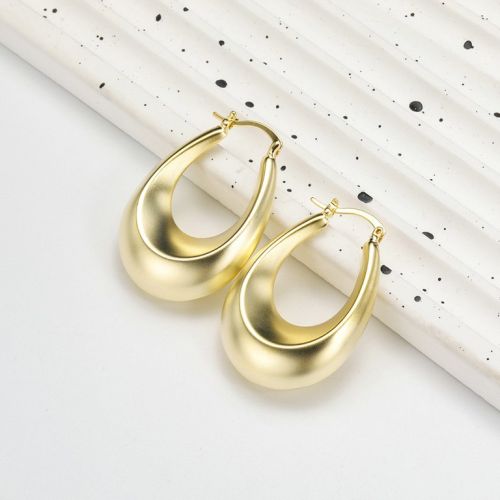 Gold Titanium Steel Earrings