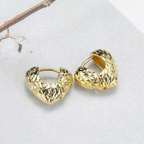 Gold Titanium Steel Earrings