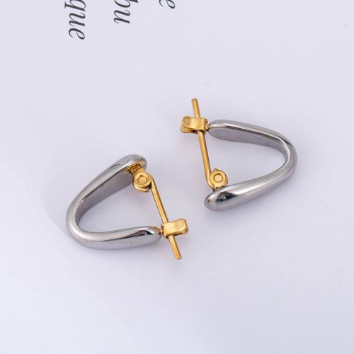 Gold S.Steel and Steel S.Steel Earrings