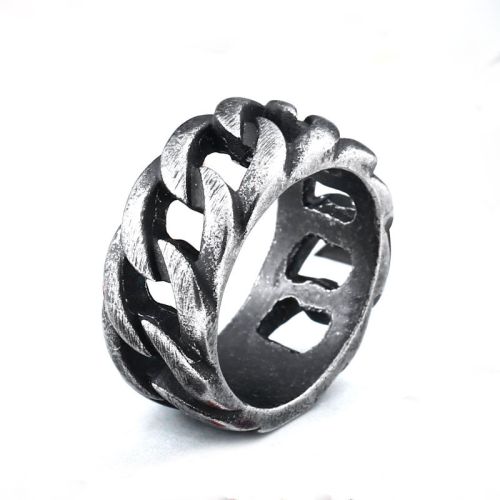 Brushed black Smooth Ring