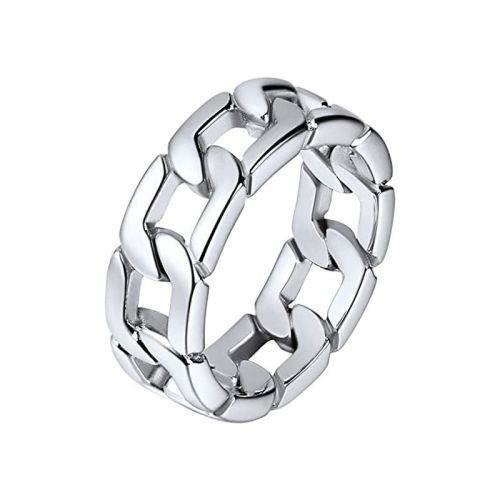 Titanium Steel Geometric Ring