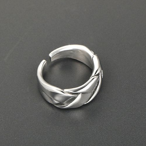 Antique silver Titanium Steel Balinese Ring